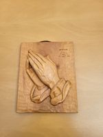 Betende Hände geschnitztes Bild 19x15 cm Bayern - Bodenmais Vorschau