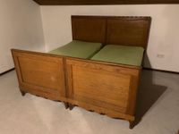 Doppelbett Holzbett Bett Antik 200x196x130 Massiv mit Lattenrost Bayern - Seubersdorf Vorschau