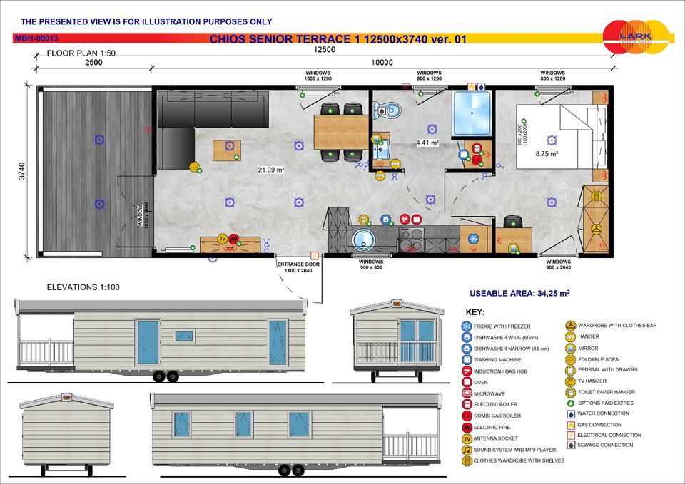 Mobilheim / Modulhaus / Tinyhaus Neu Winterfest Lark Chios KfW40 GeG konform in Hamburg