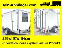 ⭐ Kofferanhänger 255x157x154cm 1300kg Auffahrrampe pkwanhänger Nordrhein-Westfalen - Leopoldshöhe Vorschau