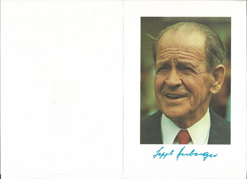 SONDERBLATT ZUM 80. GT SEPP HERBERGER in Essen