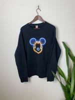 Vintage Disney Sweater Schwarz L - Micky Mouse Pullover Herren Hessen - Gießen Vorschau