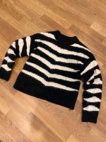 Pullover schwarz Creme beige gestreift Animalprint Pulli Pankow - Weissensee Vorschau
