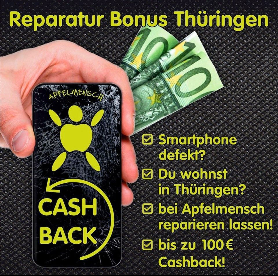 Handy Smartphone Reparatur + Reparatur Bonus / Geld zurück in Jena