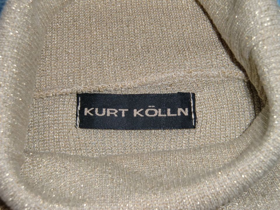 KURT KÖLLN Bluse Abendmode Gold Metallfaden LUREX Gr.38??? in Nieste