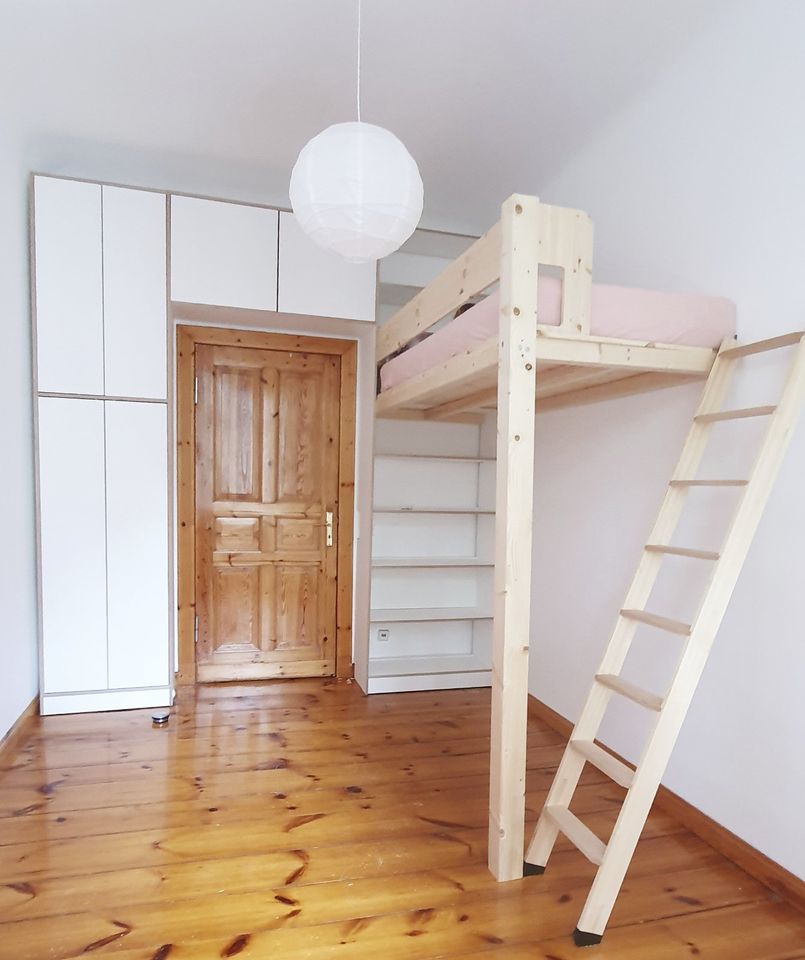 Hochbett bauen, Einbaumöbel, loft bed, 3D Voransicht, Handwerker in Berlin