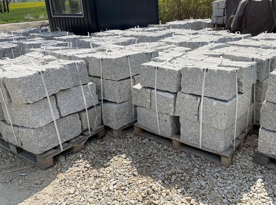 TOP♥GRANIT grau,Mauersteine 20x20x40 15 Paletten,Gartenmauer in Halle