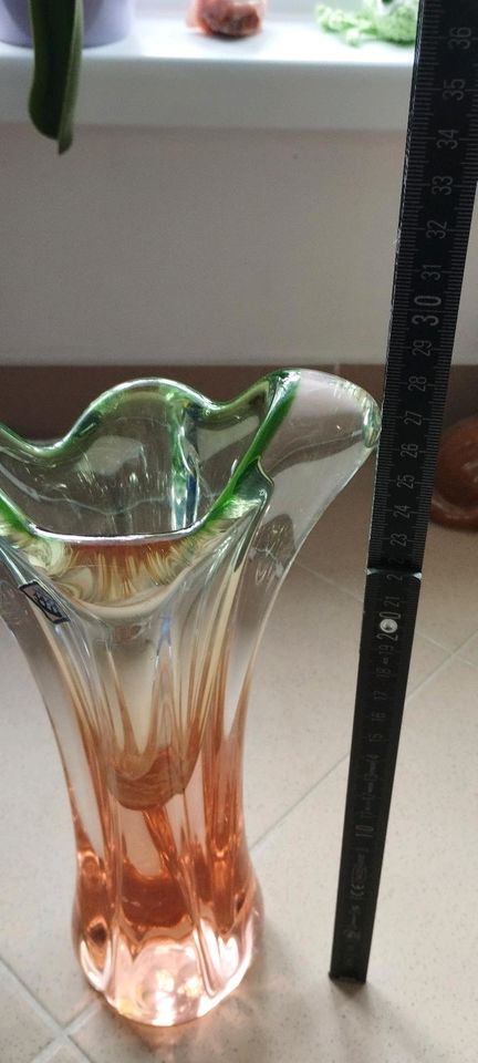 Chribska Glas Vase in Hennigsdorf