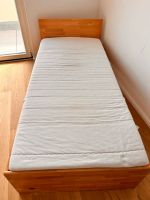 Bett 100x200 inkl. Lattenrost u. Matratze, Buche massiv (NP 300€) Berlin - Biesdorf Vorschau