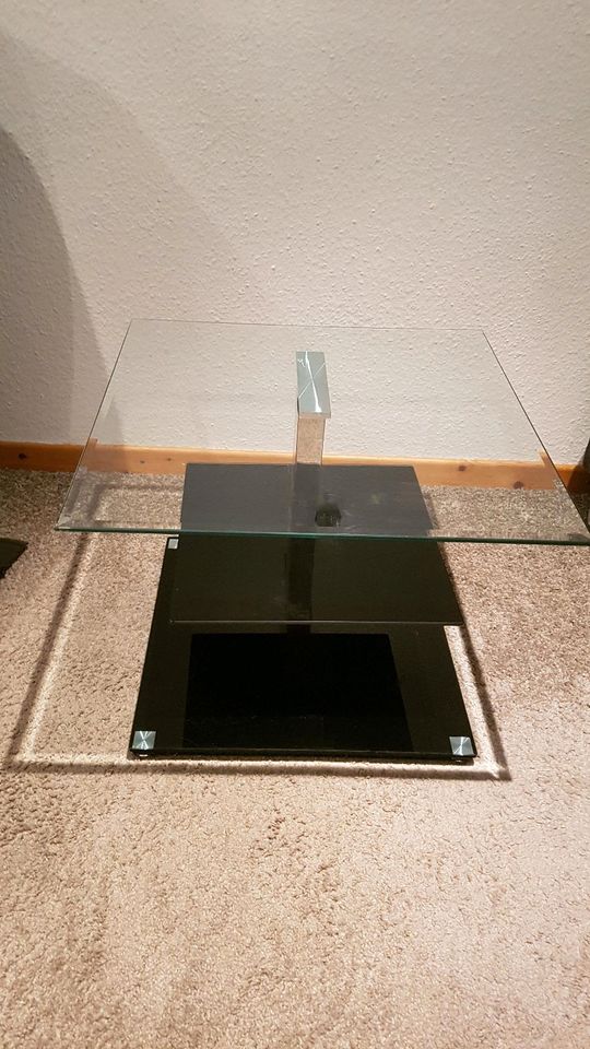 Design Glastisch 3 Platten 60x60 in Porta Westfalica