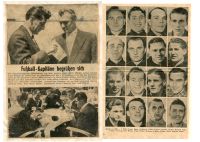 Zeitungsausschnitte Deutsche Fußballstars aus dem Jahr 1955 Schleswig-Holstein - Norderstedt Vorschau