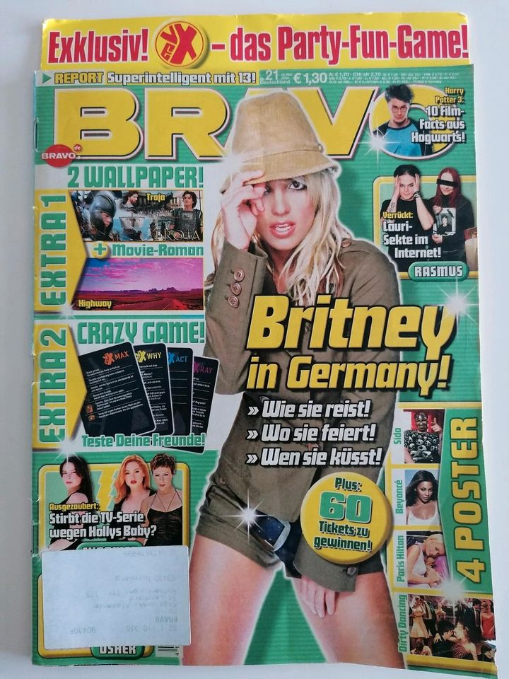 Komplette Bravo Nr. 21 Mai 2004 20. Geburtstag Britney Spears in Klettbach