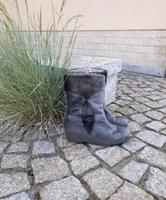Faux Fur Boots mit Keilabsatz - gefüttert - Stiefeletten Sachsen - Hirschstein Vorschau