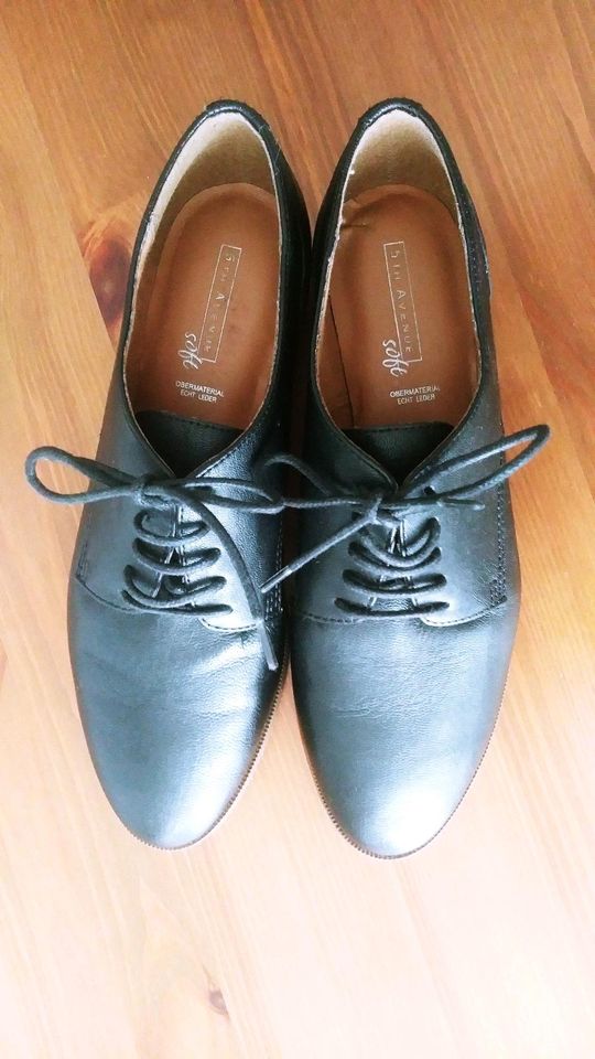 Damenschuhe Leder Gr.39 / 5th Avenue Deichmann in Homburg