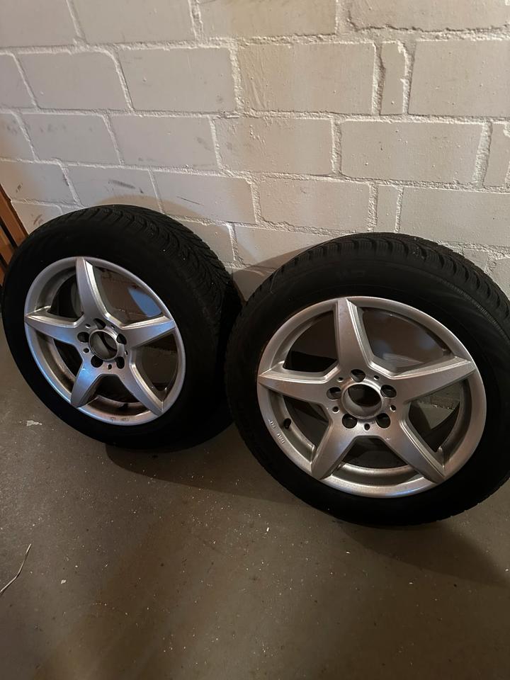Winterräder 4x 16“ 205 55 R16 5x112 66,6 Mercedes Reifen Felgen in Trittau