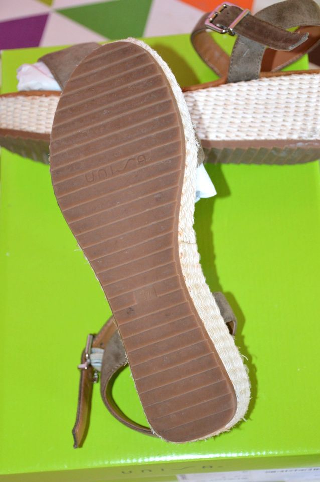 Unisa Sandalen Plateau Wildleder Schuhe Espadrilles 37 mit Karton in Mörlenbach