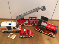 Feuerwehr Playmobil Drehleiter, Rüstwagen, Hubschr. Krankenwagen Bayern - Sengenthal Vorschau