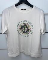 Zero T’Shirt in weiß mit grün-pink Blumen Druck,Gr.42 Nordrhein-Westfalen - Gladbeck Vorschau