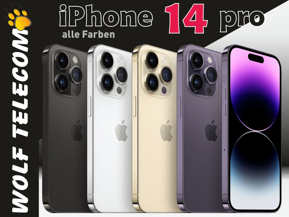 APPLE iPhone 14 Pro 256GB Gold MQ183ZD/A  NEU + Garantie + RG 19% in Andernach