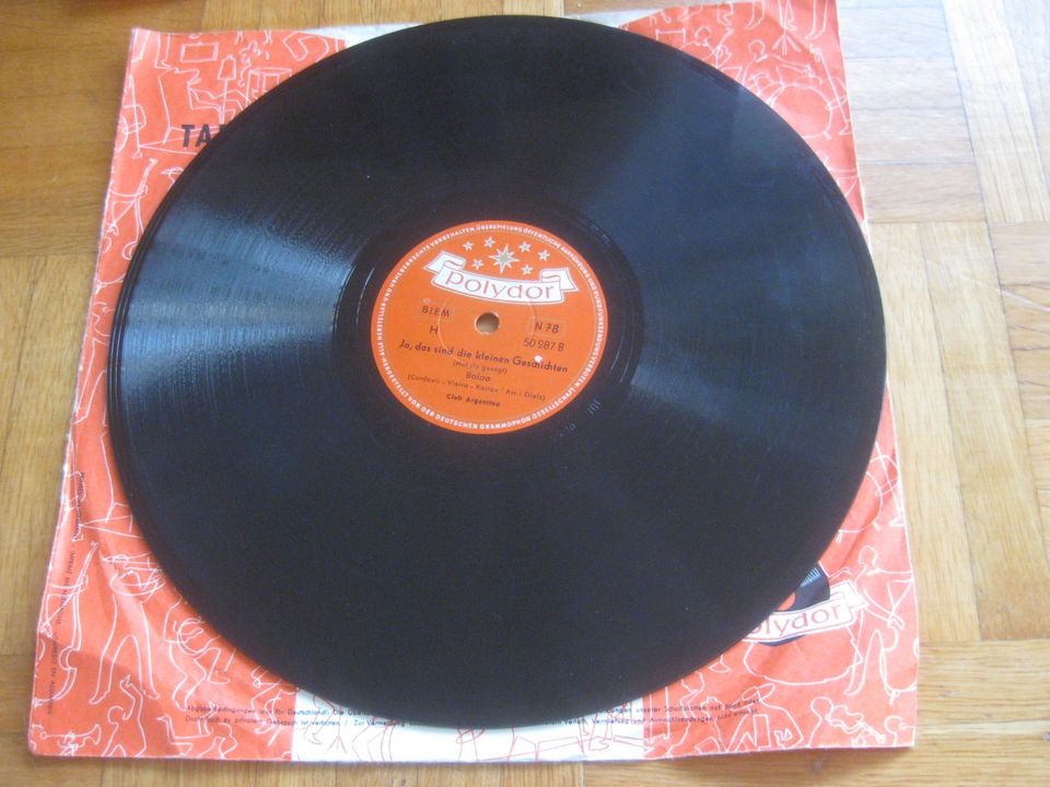 9 Schellackplatten Polydor Schellack Schallplatten Grammophon N78 in Gerbrunn