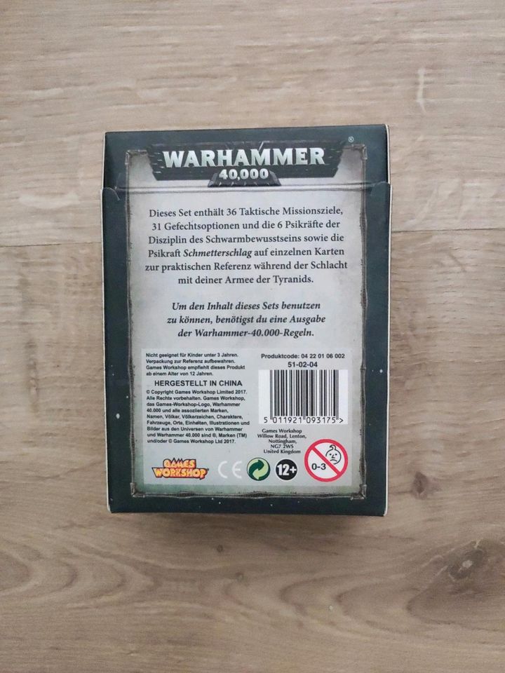 Datakarten Tyraniden Warhammer 40k 8. Edition in Limbach-Oberfrohna