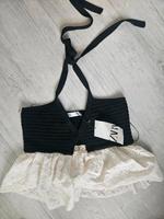 Neu mit Etikett Zara Sommer Top Rüschen L Neckholder Blogger Y2K Niedersachsen - Stade Vorschau