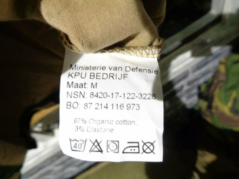 2 EA Orig.NL Armee Shirt halbarm DPM Dienstshirt Gr.Medium Neu in Herzogenrath
