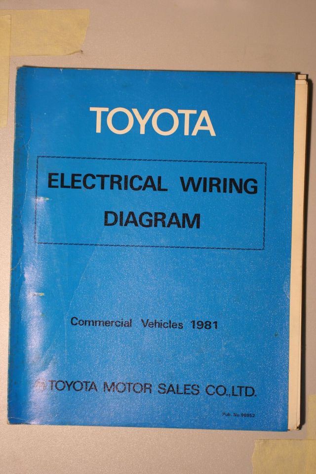 Toyota Electrical Wiring Diagram Commercial Vehicle 1981 in Bodenfelde