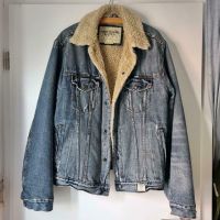 Abercrombie & Fitch Jeansjacke mit warmen Fell im used Look Niedersachsen - Algermissen Vorschau