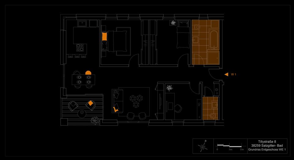 Wohnen im Zentrum - Neubau Eigentumswohnung mit Gartenteil in Salzgitter-Bad - 4 Zimmer - Erdgeschoss - Fahrstuhl - PKW Stellplatz/Garage - Barrierefrei - Offener Wohn-/Essbereich - Bodentiefe Fenster in Salzgitter