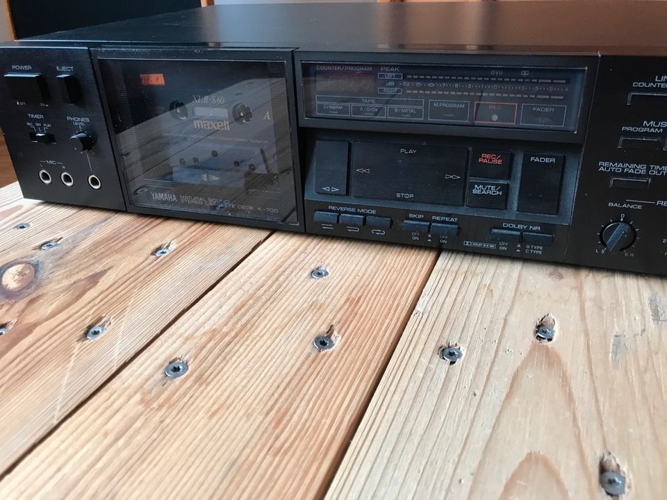 Yamaha K-700  3-Motoren Autoreverse Tapedeck in Herzberg am Harz