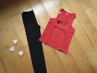 Leggings schwarz mit T-Shirt Gr. 152 Saarland - Kleinblittersdorf Vorschau