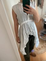 ZARA lange Leinen Bluse weiß s 36 vokuhila Style boho Sommer Frankfurt am Main - Nordend Vorschau