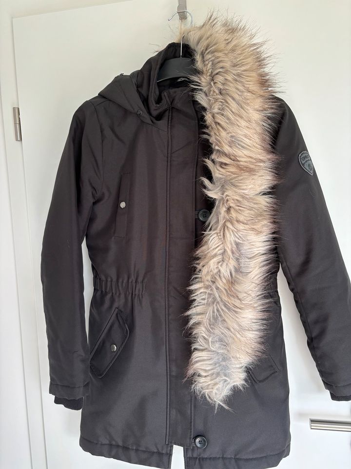 Amisu Mantel, Winterjacke, Gr. 36, schwarz in Wildeshausen