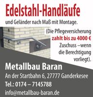 Stahltreppe/Balkongeländer/Zäune/Tore/Handläufe/Metallbau Niedersachsen - Delmenhorst Vorschau