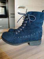 ❤️ Damen Stiefeletten Boots blau 40 Bayern - Neustadt b.Coburg Vorschau