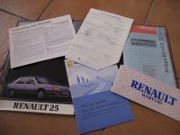 Renault 25 Bordmappe Betriebsanleitung Scheckheft 1989 alt. Brief Sachsen - Klingenthal Vorschau