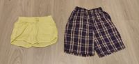 2 Mädchenhosen - gelbe Shorts - karierte Bermuda - Gr. 134 Bayern - Bad Kissingen Vorschau