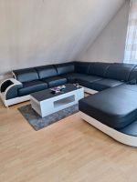 Große u Form Couch / Sofa kunstleder u couchtisch Gröpelingen - Gröpelingen Vorschau