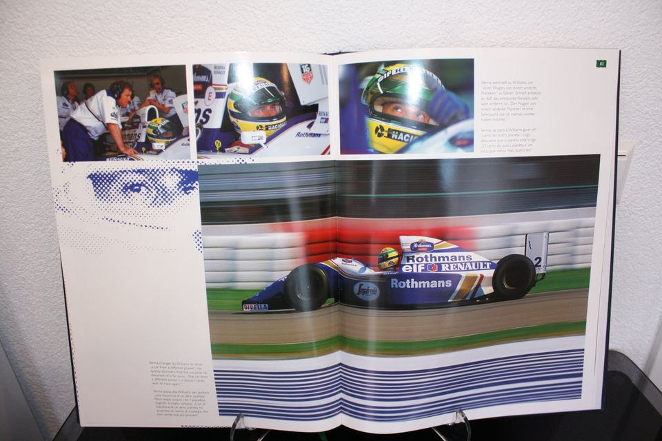 Bildband „Driving to perfection“ Ayrton Senna Da Silva Stand 1994 in Schwäbisch Gmünd