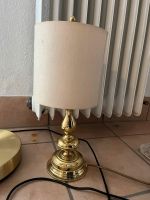 Schreibtischlampe Gold mit Leinen Lampenschirm Hessen - Korbach Vorschau