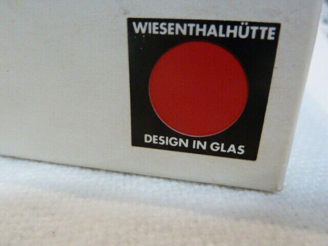 Vintage/ Retro Wiesenthalhütte Design in Glas Silber Dose in OVP in Täferrot