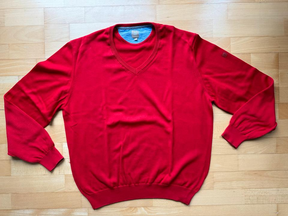 Maerz Pullover mit V-Ausschnitt Gr. 52 rot sehr guter Zustand in Dudeldorf - Ordorf