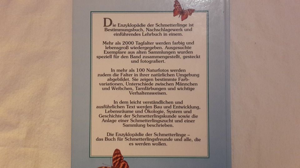 Schmetterlinge u Tagfalter in Lebensgröße, Bestimmungsbuch in Bonn
