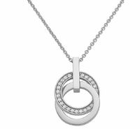 JETTE Swing Kette mit Anhänger Silber mit Zirkonia Bayern - Wertingen Vorschau