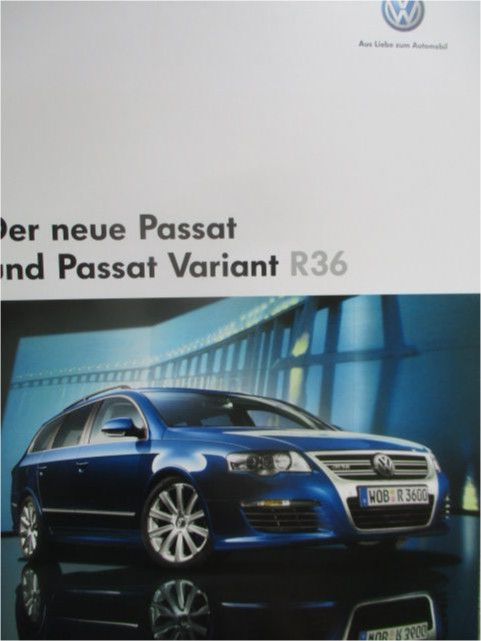 VW Passat +Variant 3C R36 Katalog 11/2006 broschüre in Minden