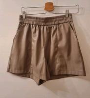 Hellbraune Leder Shorts Highwaist Lederoptik Bayern - Waldkraiburg Vorschau