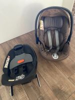 Babyschale braun beige - Cybex platinum mit Isofix Station Niedersachsen - Schüttorf Vorschau