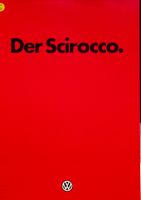 VW Scirocco Prospekt 08/1982 Dresden - Reick Vorschau