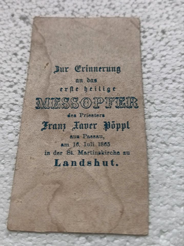 Heiligenbilder Spitzenbilder 1850-1900 Andachtsbilder in Landshut